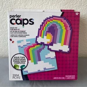 Perler Caps - Rainbows - Solid-Top Fuse Beads